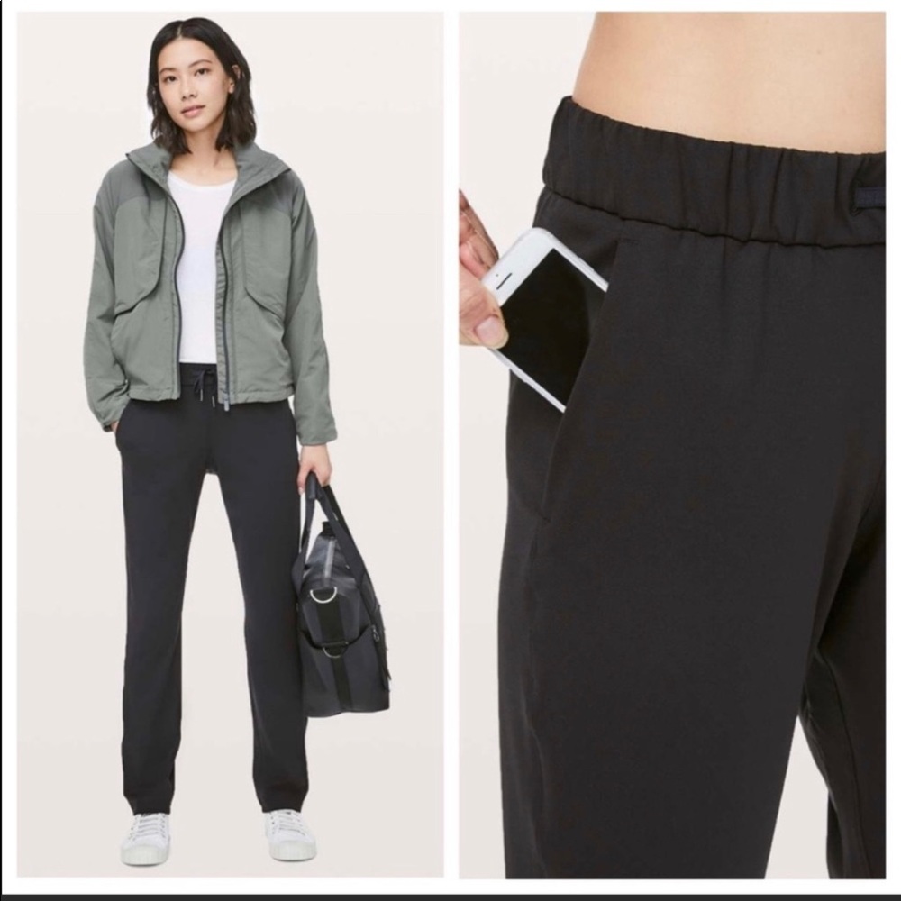Lululemon black on the fly pants size 6
